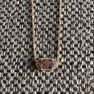 Kendra Scott “Elisa” necklace in Rainbow Druzy.